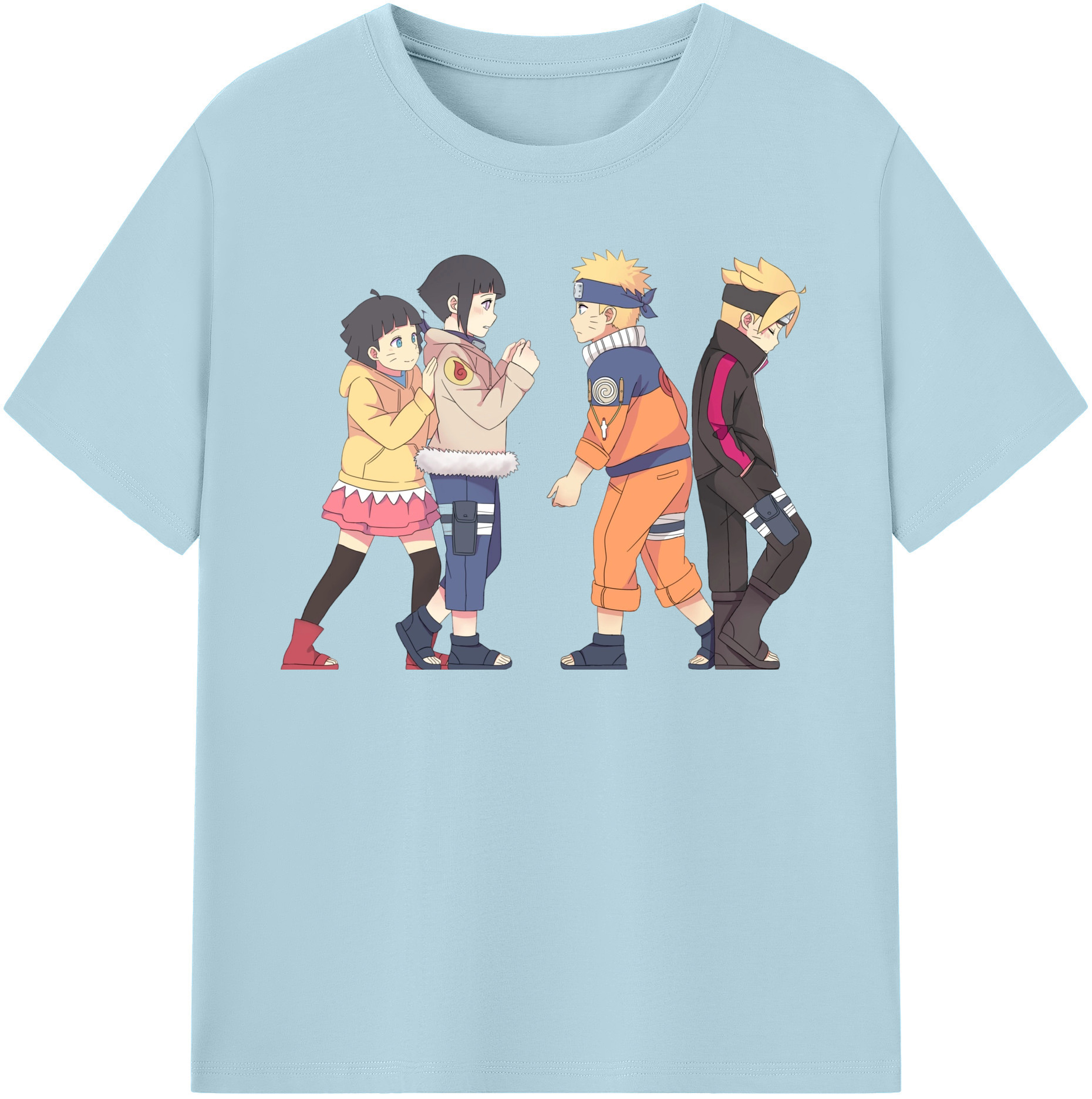 （画像用） NARUTO -ナルト- うずまき ナルト Uzumaki Naruto 綿100％半袖Tシャツ（フロントプリント）